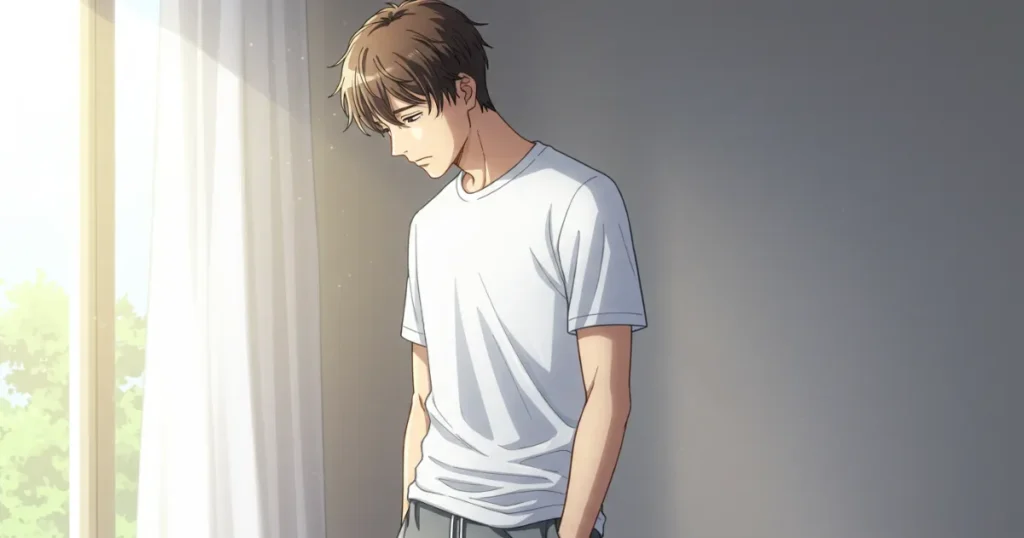 中折れすることを悩んでいる男性