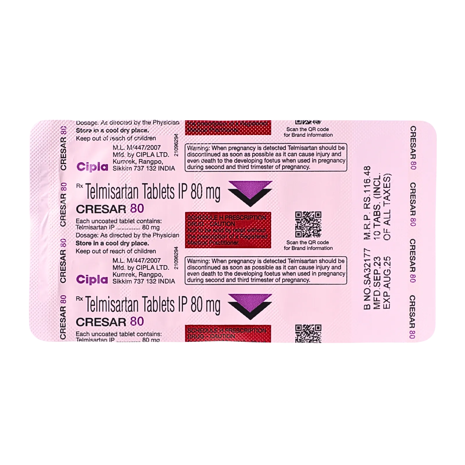 クレサー 80mg 10錠